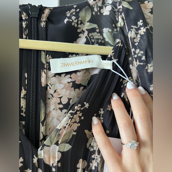 ZIMMERMANN NWT- Floral Pleat Dress - Picture 7 of 8